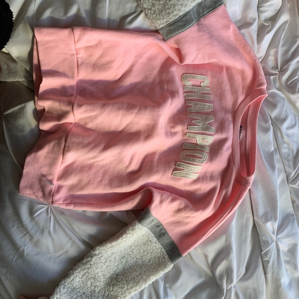 Light pink champion hoodie